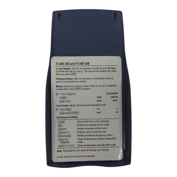 Texas Instruments TI 30X IIS 2 Line Scientific Calculator Solar Tested Works - Picture 5 of 12